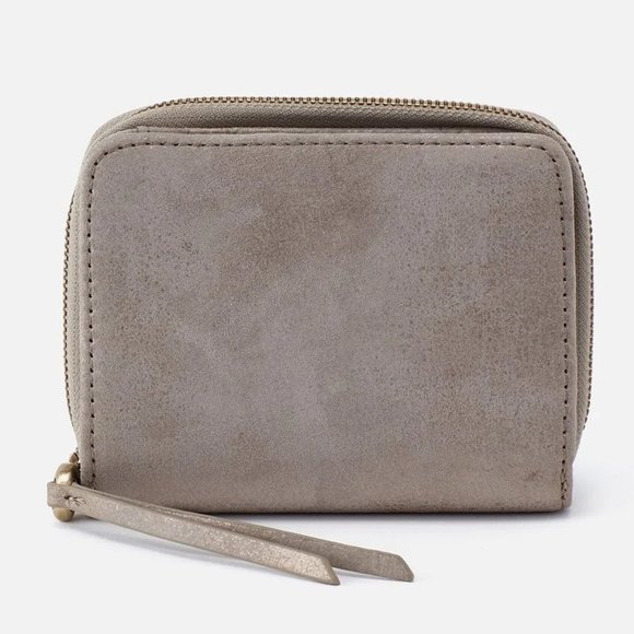 Bags Nwt New Hobo Pride Zip Around Wallet Granite Gold Leather